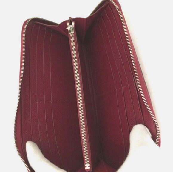 Authentic HERMES Azap Veau Epsom Leather Zip Around Long Wallet - Picture 5 of 10
